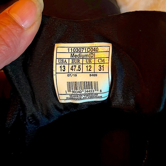 BROOKS 👟 BLACK GTS22 CUSHIONED ADRENALINE ATHLETIC SHOE SNEAKER Men’s 13 D Width - Picture 12 of 13